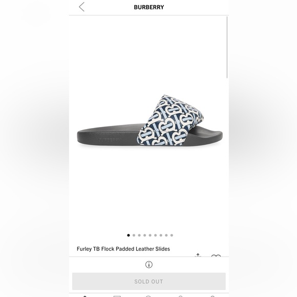 Burberry Furley TB Flock Padded Leather Slides
Sold Out !!!!!LABOR DAY SALE!! - Picture 10 of 11